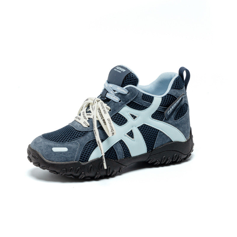 Women's Sports Breathable Mesh White Height Increasing Women's Casual Shoes