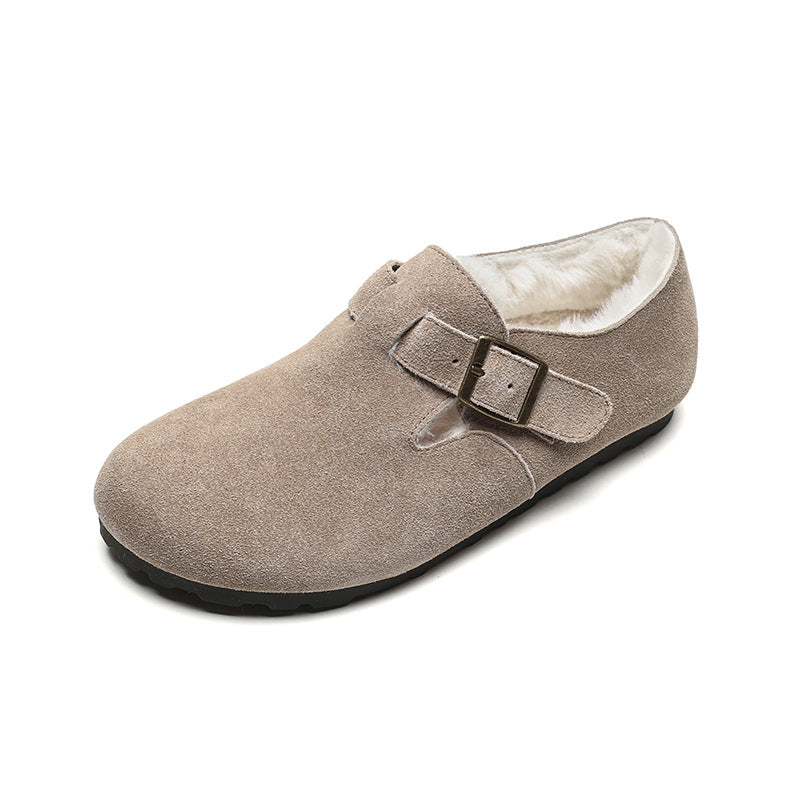Women's Cowhide Version All-inclusive Genuine Retro Pumps Plus Women's Fashion Shoes