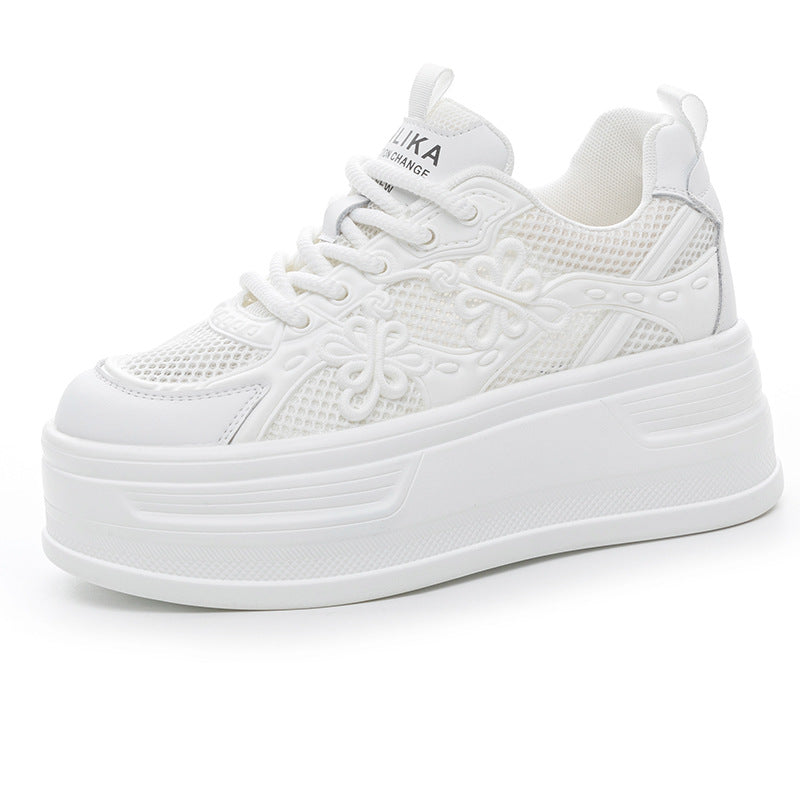 Women's Small Size Height Increasing Insole Platform Wedge Women's Casual Shoes