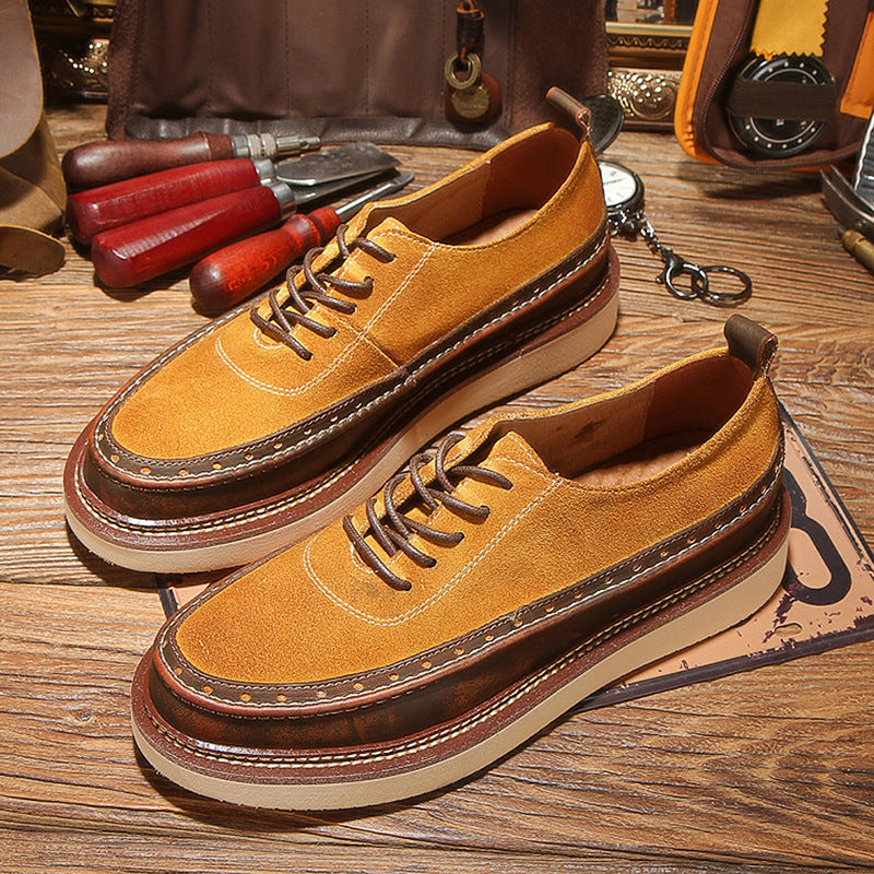 Men's Spring Genuine British Soft Bottom Retro Men's Shoes