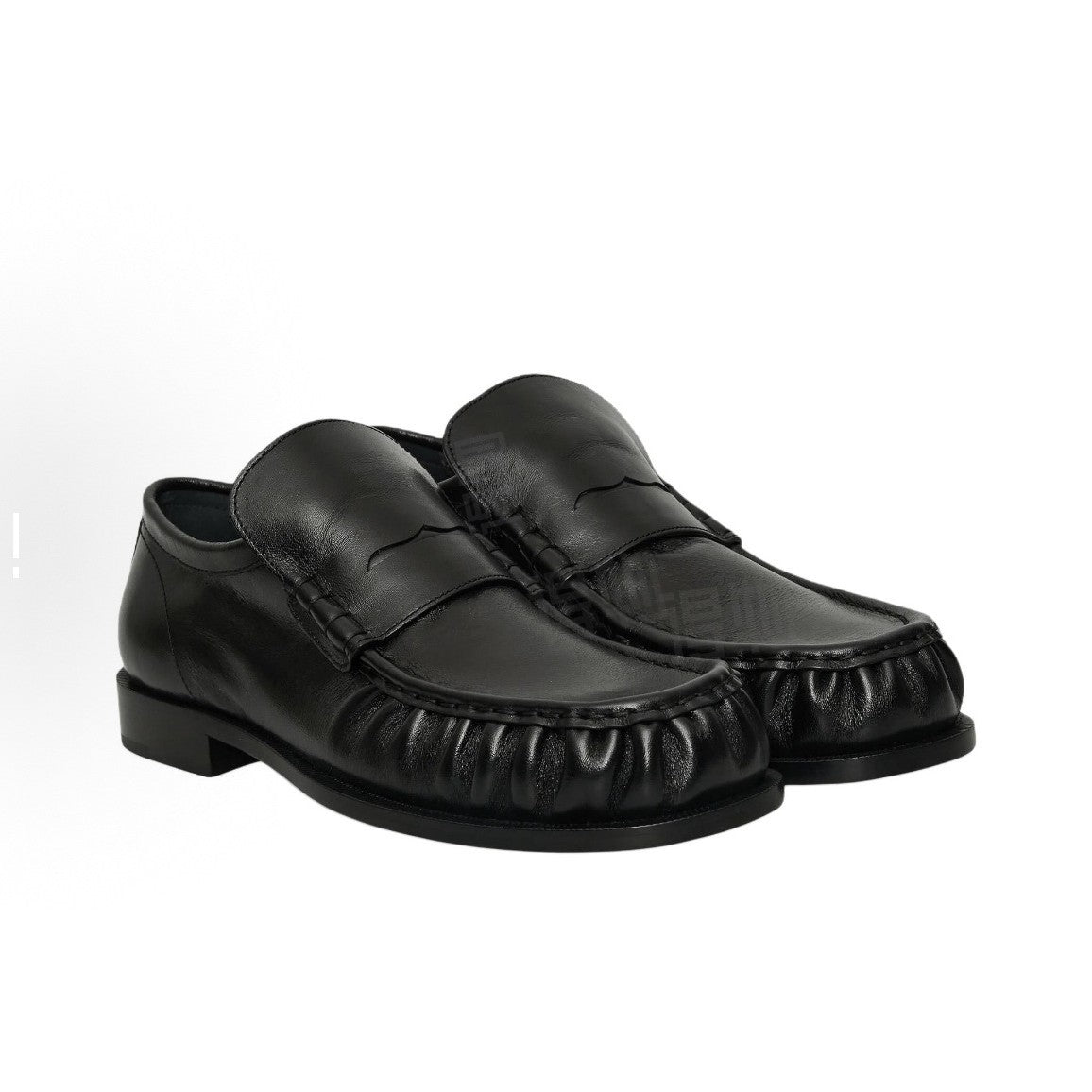 Wrinkle Paint Closed Toe Half Thick Slippers