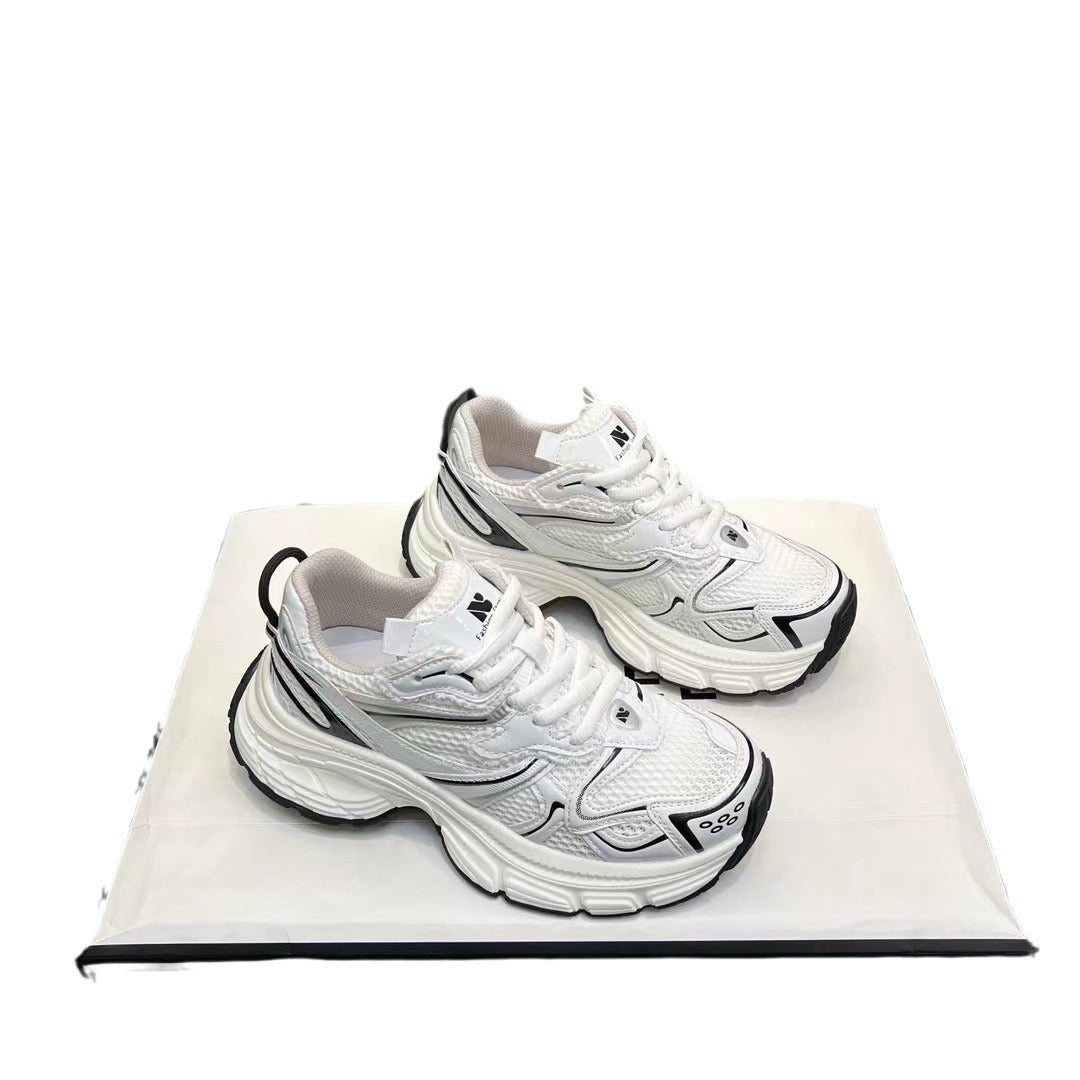Women's Dad Fashionable Summer Lightweight Platform Versatile Mesh Breathable Sneakers