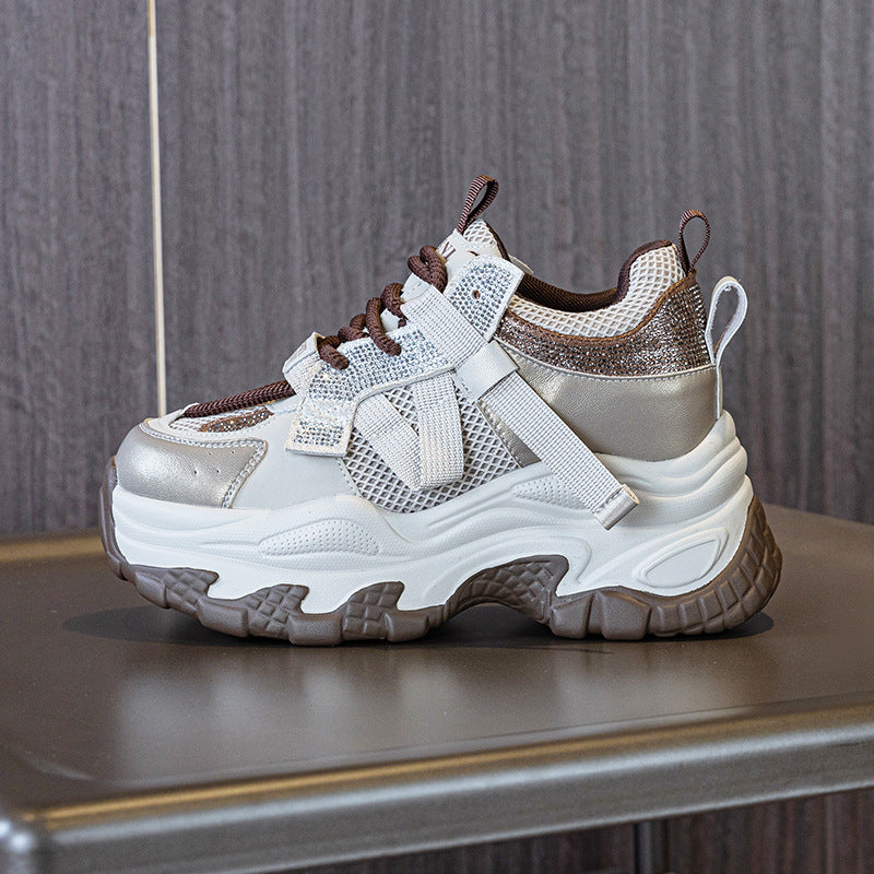 Women's Heightened Daddy Platform Small Versatile Fashion Sports Casual Shoes