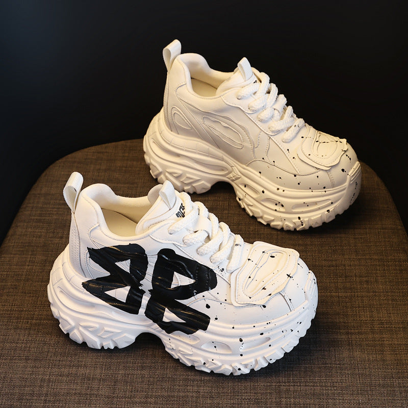 Women's Platform Height Increasing Insole Dad Autumn Sports Casual Shoes