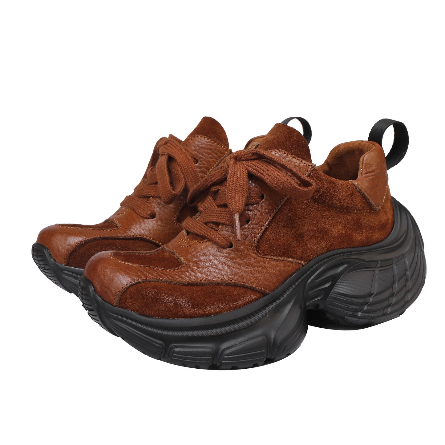 Women's Sports Style Deep Mouth Pumps Soft Leather Shoes