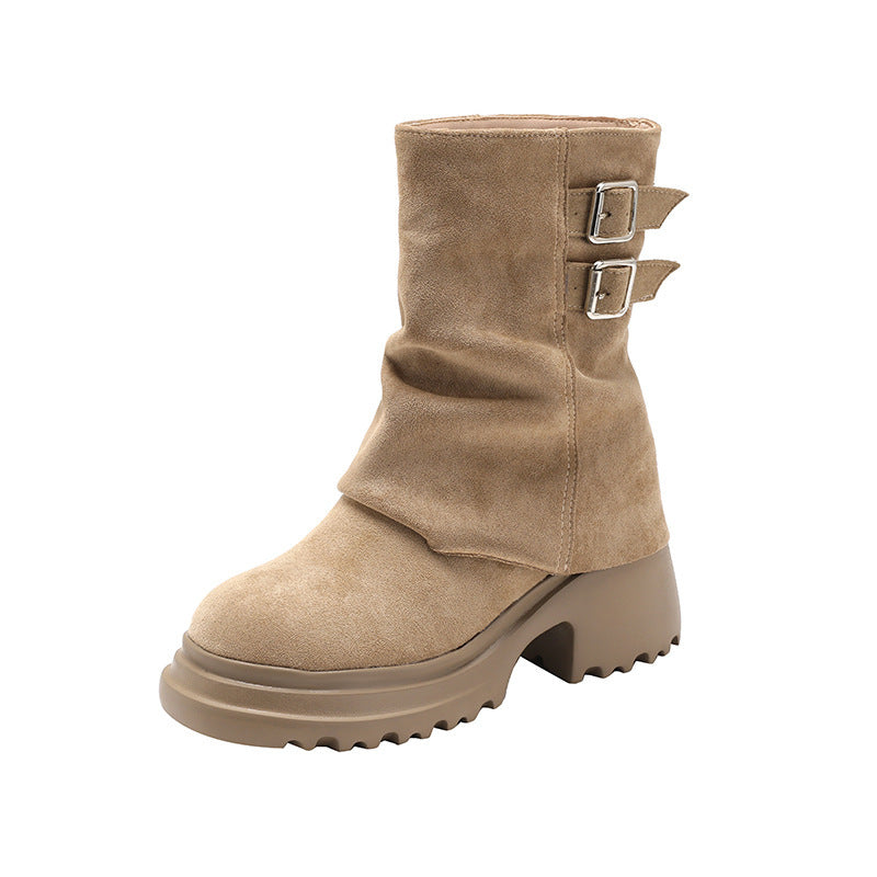 Women's Invisible Elevated Pantyhose Soft Bottom Lightweight Boots