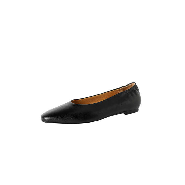 French Retro Soft Bottom Granny Versatile Sheepskin Pumps Driving Women's Fashion Shoes
