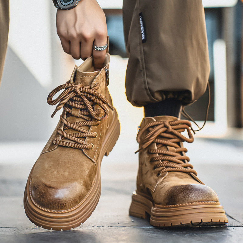 Men's Desert Autumn Couple Worker British Style Men's Martin Boots