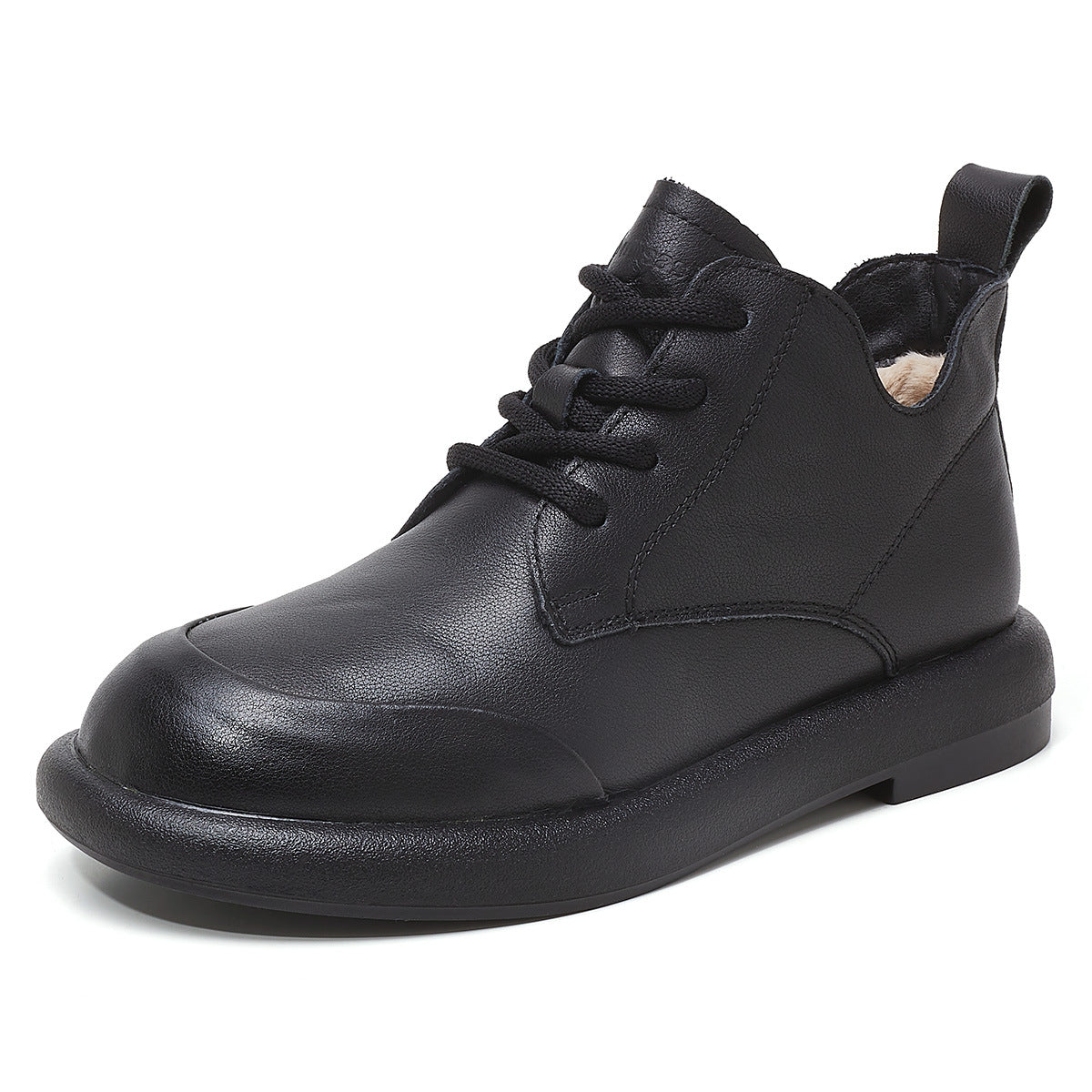 Women's & Men's Platform Martin First Layer Calf Veet Boots