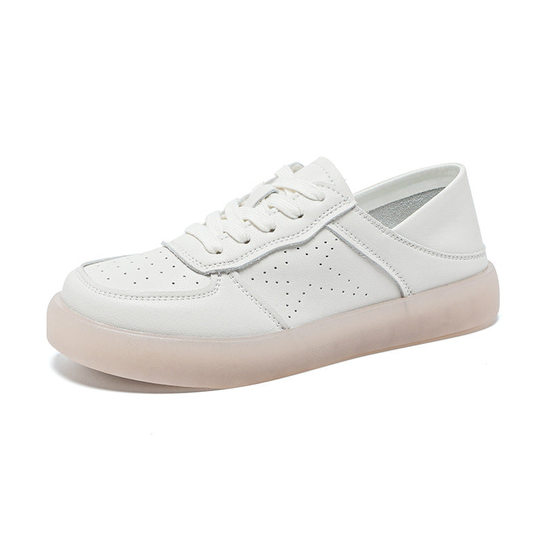 Women's Layer Cowhide Easy Wear Beef Tendon Retro Genuine Board Plus Women's Casual Shoes