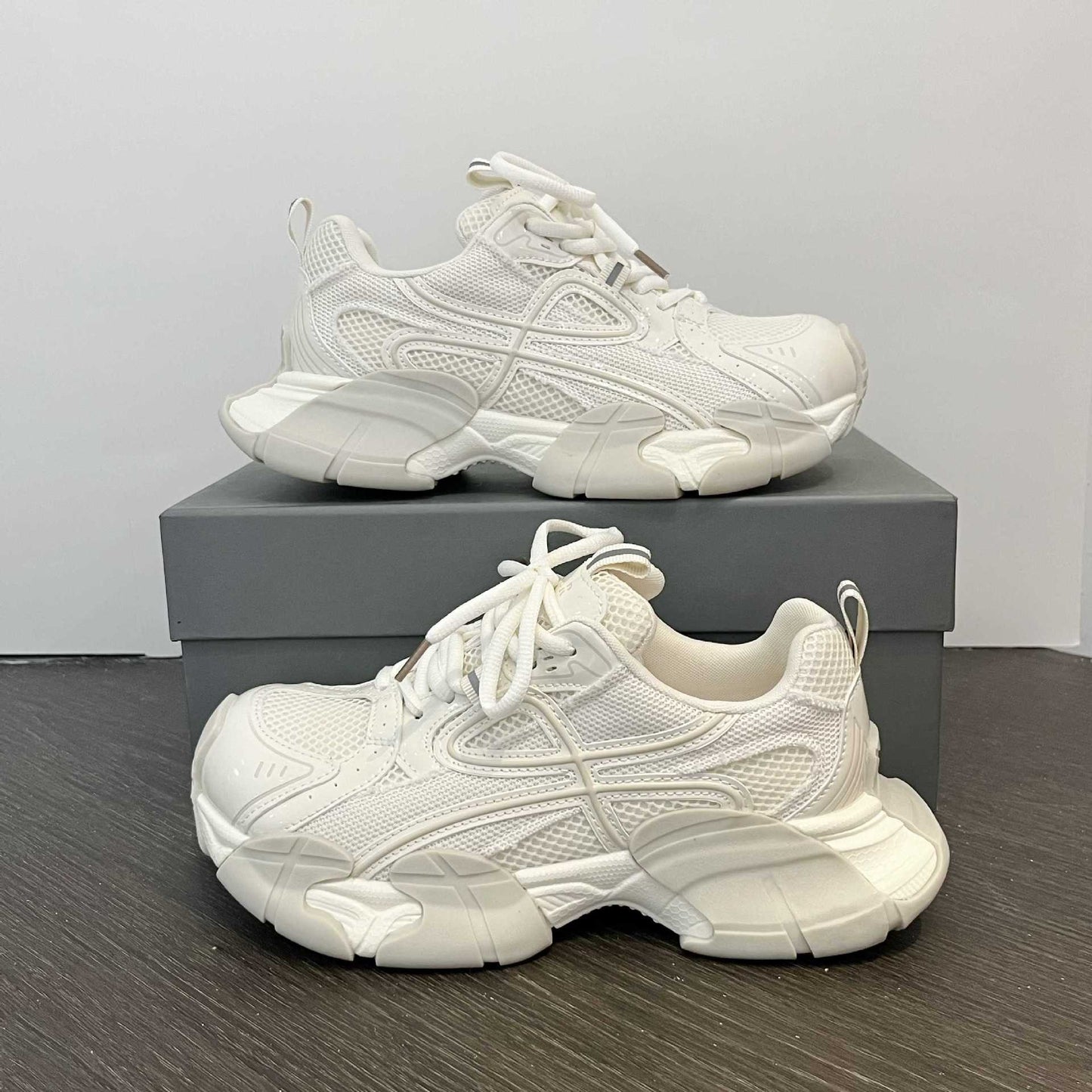 Women's Platform Dad Spring Mesh Breathable Pants Light Sneakers