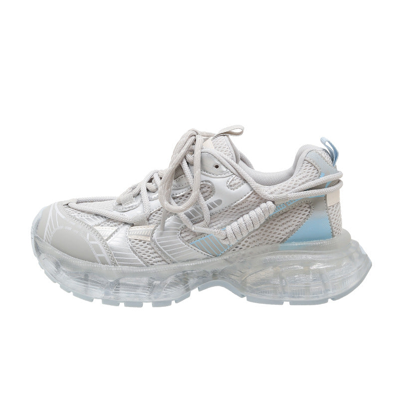 Women's Breathable Mesh Platform Paris Dad Height Women's Sports Shoes