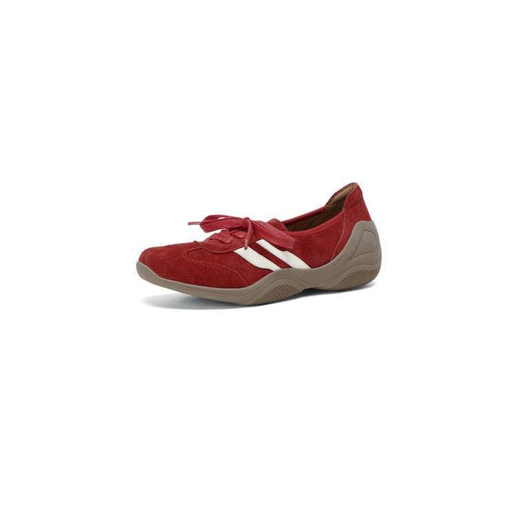 Women's Cowhide Platform German Training Genuine Lace Up Pumps Women's Fashion Shoes