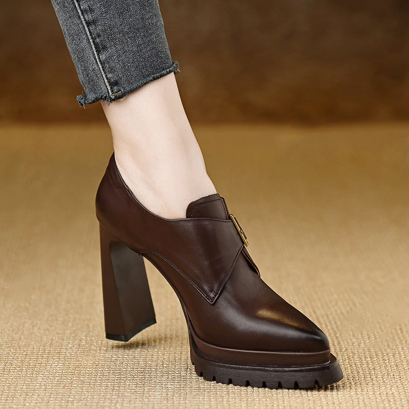 Pumps Thick Bottom Waterproof Platform Super High Temperament Not Tired Women's Fashion Shoes