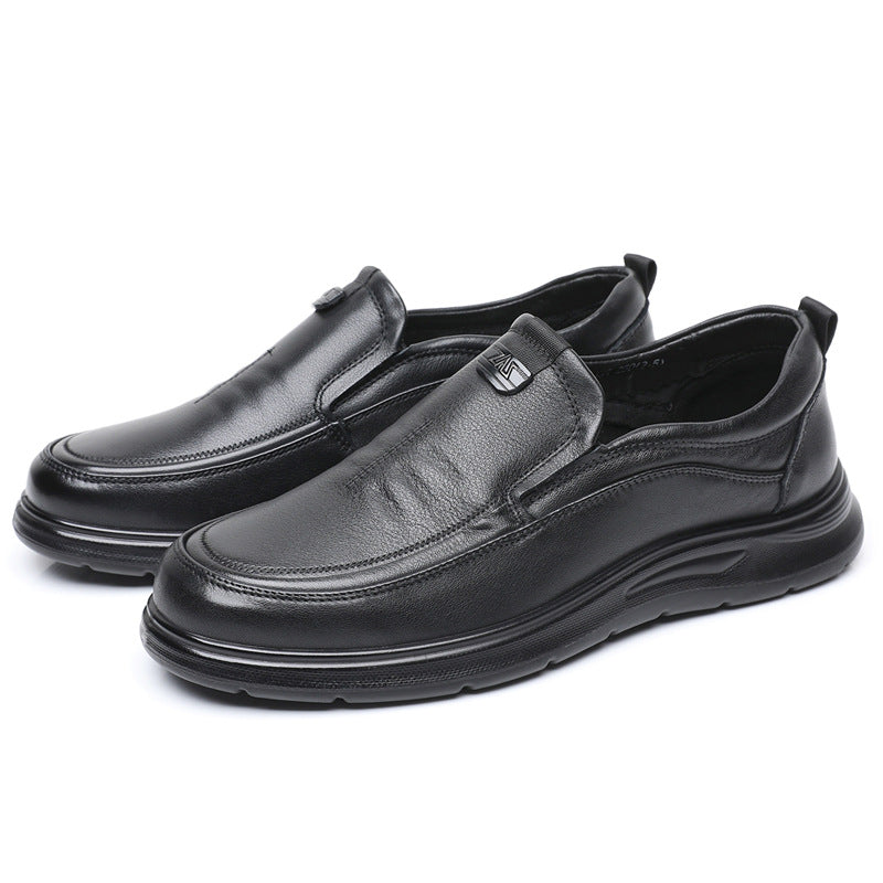 Men's First Layer Cowhide Everyday Joker Slip-on Casual Shoes