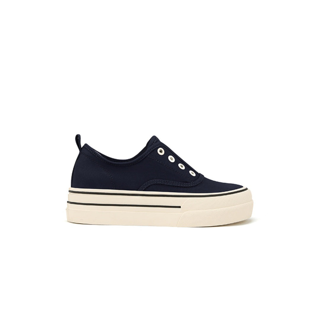 Women's Platform White Slip-on German Training Sports Casual Shoes