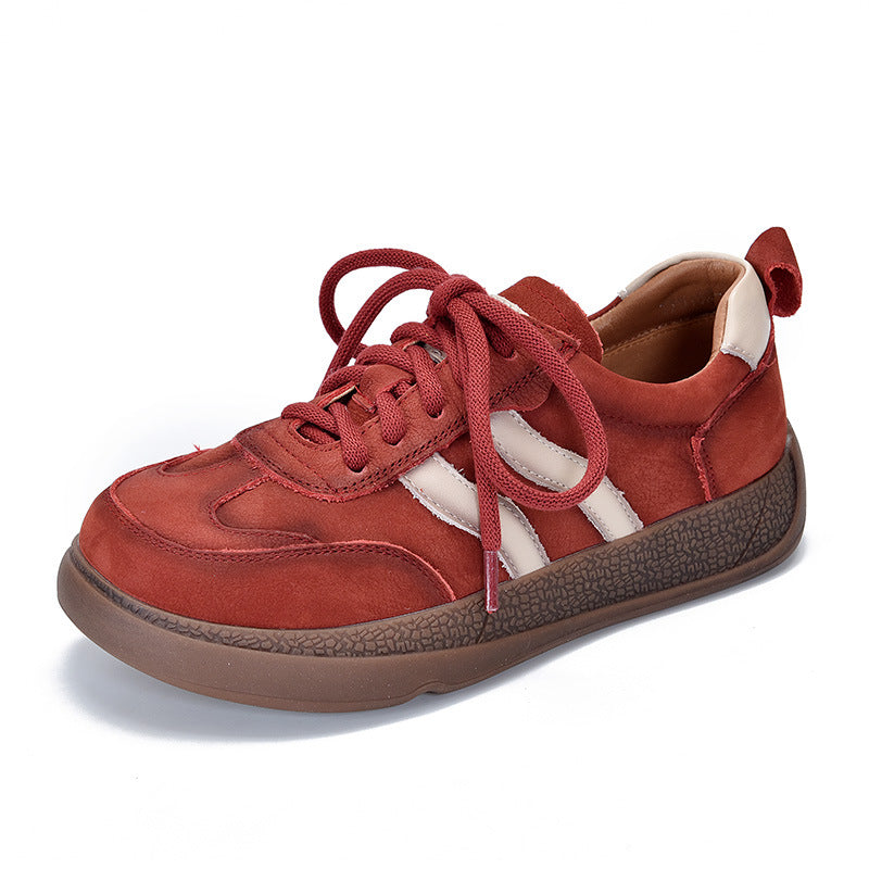 Women's Genuine Flat Spring Four Low Top Sports Style Women's Shoes