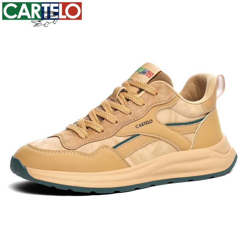 Men's Crocodile Fashionable Soft Bottom Retro Running Men's Sports Shoes