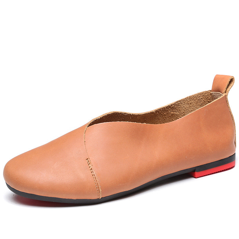 Autumn Artistic Retro Genuine Soft Bottom Women's Casual Shoes