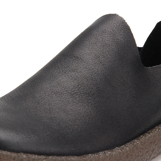 Men's Spring Slip-on Real Matte Lazy Tendon Men's Shoes