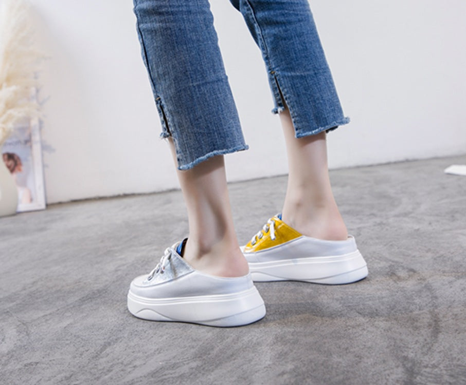 Women's Half Summer Wear Fashionable Thick-soled Lazy Women's Casual Shoes