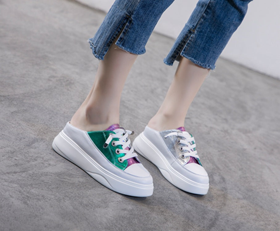 Women's Half Summer Wear Fashionable Thick-soled Lazy Women's Casual Shoes