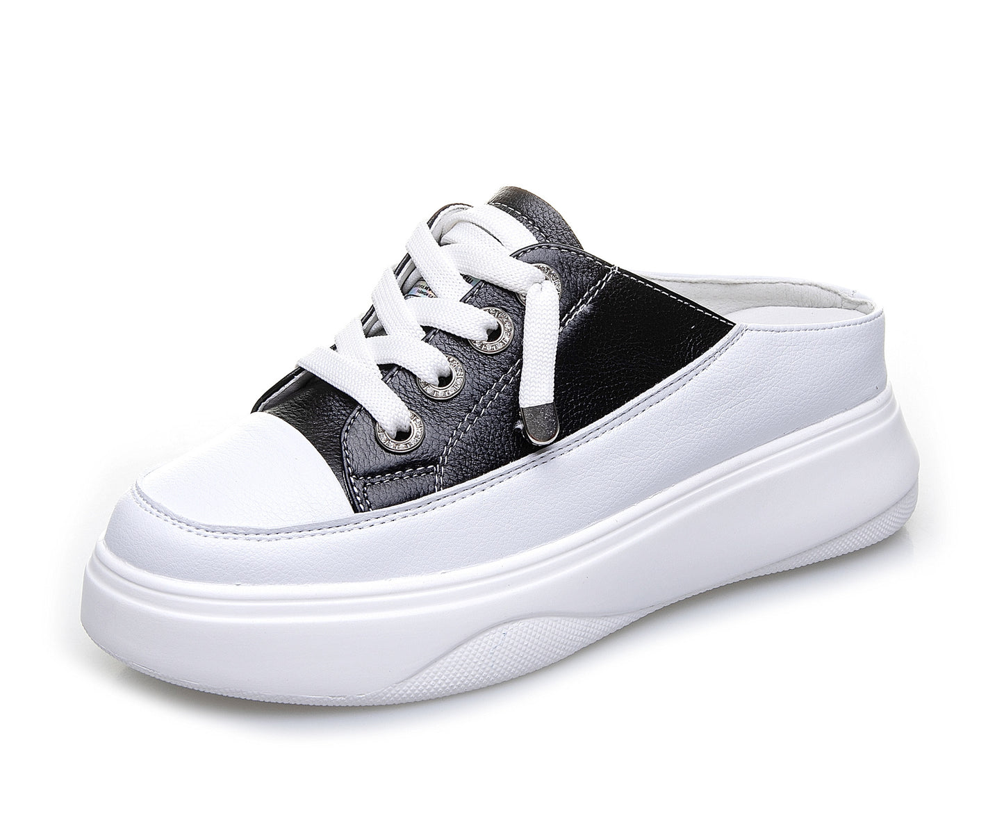 Women's Outer Wear Small Size Lazy Thick Bottom White Women's Casual Shoes