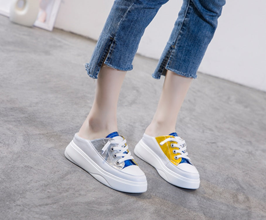 Women's Half Summer Wear Fashionable Thick-soled Lazy Women's Casual Shoes