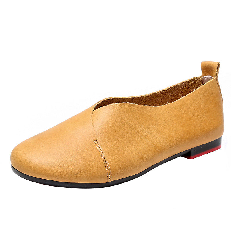 Autumn Artistic Retro Genuine Soft Bottom Women's Casual Shoes