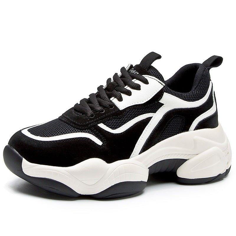 Women's Daddy Trendy Autumn Platform Panda Korean Sneakers