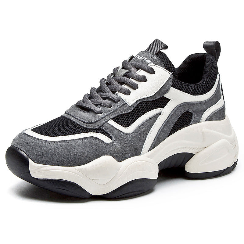 Women's Daddy Trendy Autumn Platform Panda Korean Sneakers
