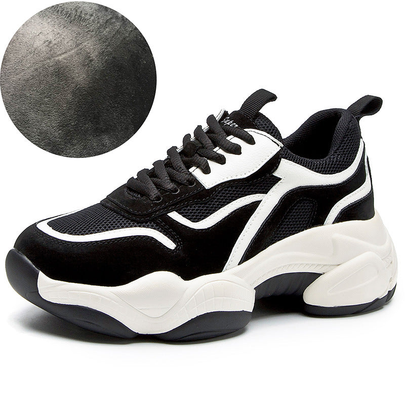 Women's Daddy Trendy Autumn Platform Panda Korean Sneakers