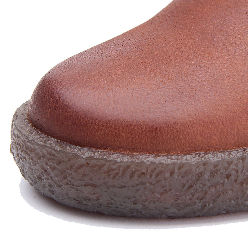 First Layer Cowhide Vintage Distressed Soft Men's Leather Boots