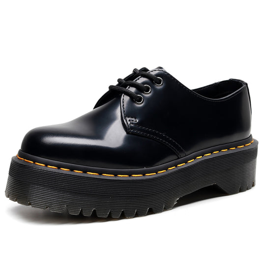 Women's Platform Martin British Round Head Leisure Boots