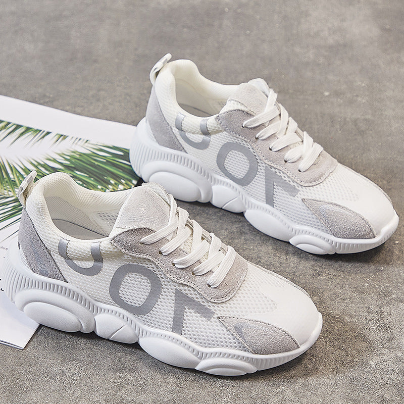 Women's Genuine Breathable Clunky Summer Mesh Lovers Sneakers