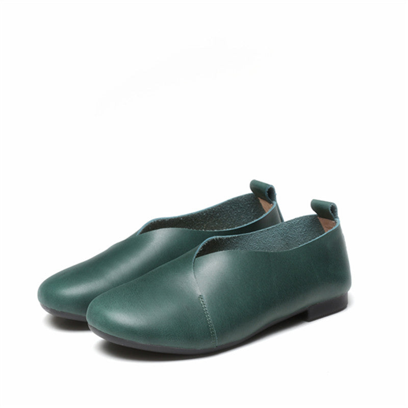 Autumn Artistic Retro Genuine Soft Bottom Women's Casual Shoes