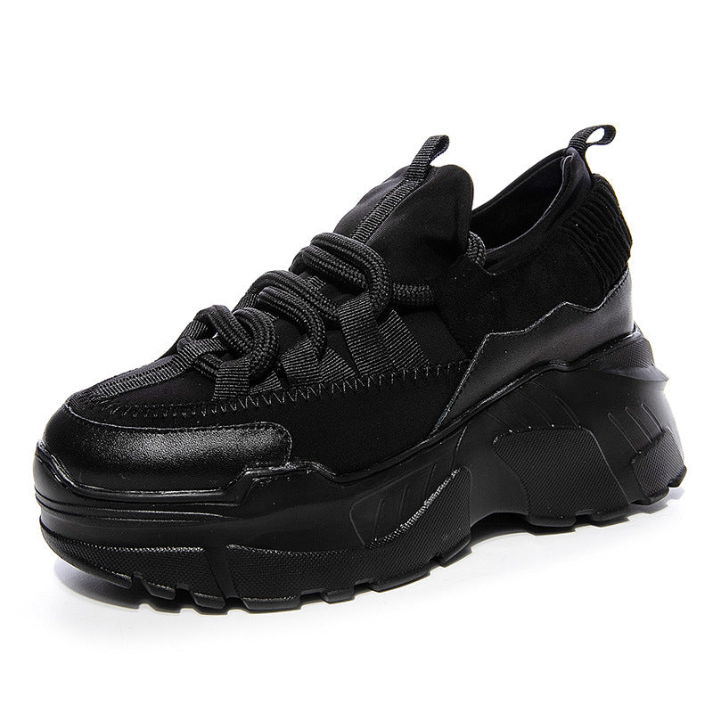 Women's Height Increasing Insole Dad White Women's Casual Shoes