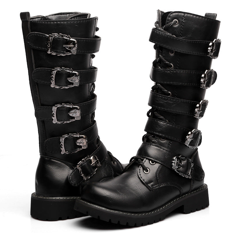 Men's High Model Extra Large Riding Men's Leather Boots