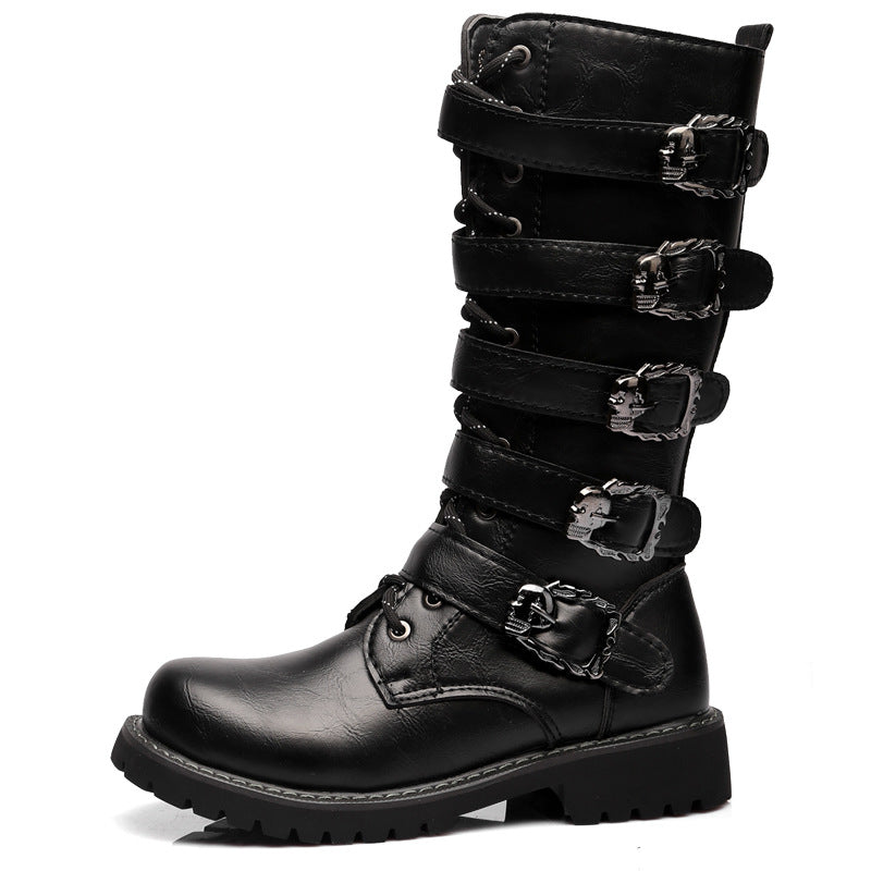 Men's High Model Extra Large Riding Men's Leather Boots