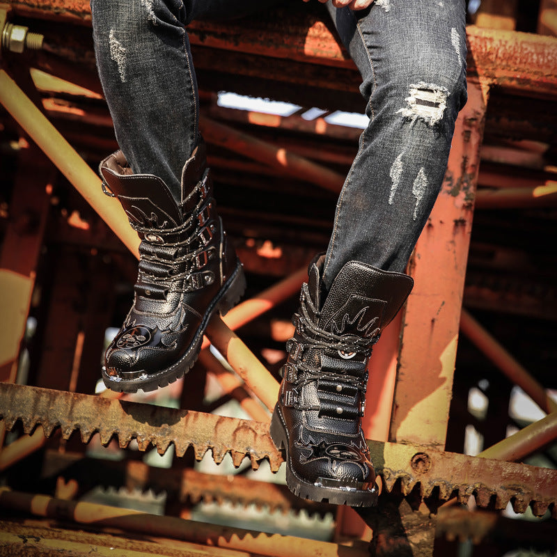 Attractive Men's Military Male Martin Combat Boots