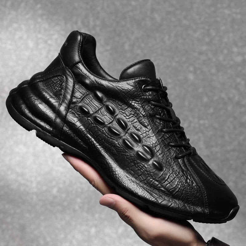 Men's Spring Breathable Versatile Height Increasing Insole Men's Sports Shoes