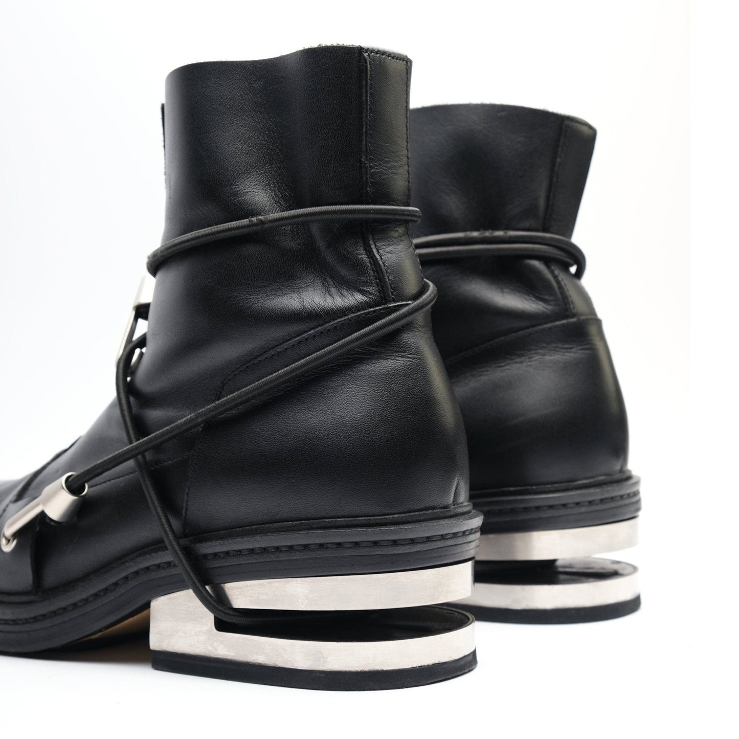 Booties Elastic Bandage Generation Square Toe Short Tube Heels