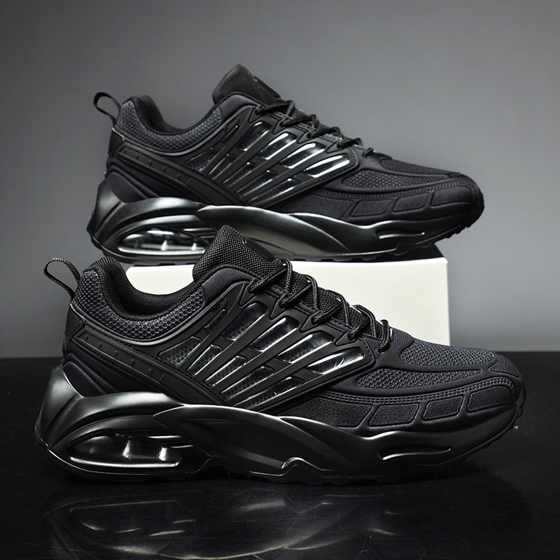 Men's Flying Woven Summer Breathable Increased Running Trend Super Popular Daddy Men's Sports Shoes