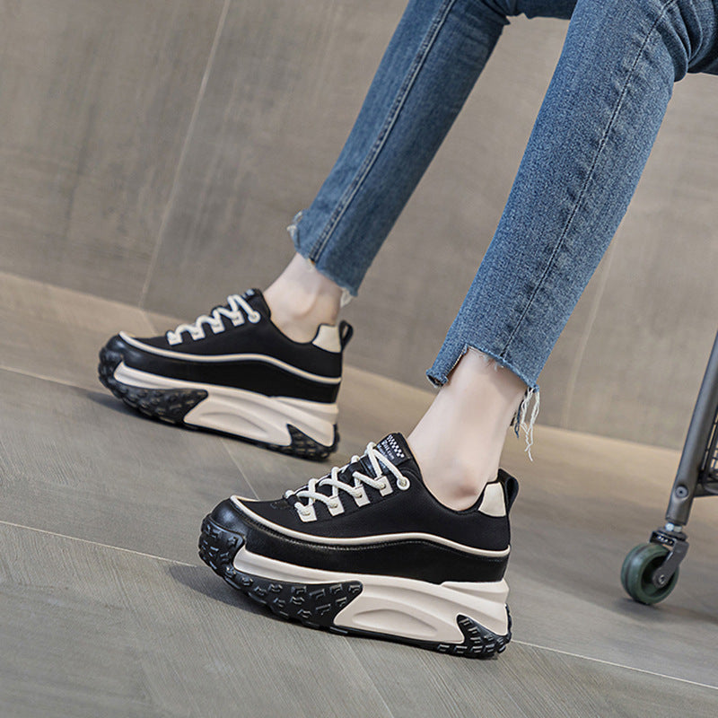Women's Spring Wedge Hidden Daddy Muffin Platform Women's Casual Shoes