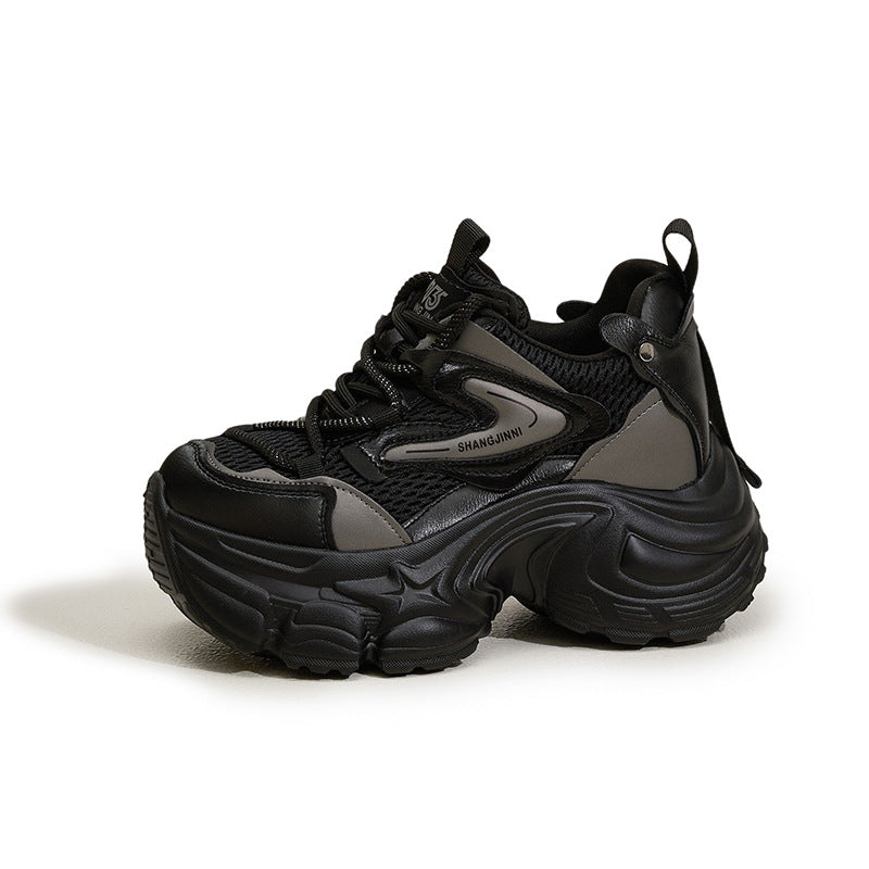 Women's Dad Mesh Breathable Height Increasing Insole Women's Sports Shoes