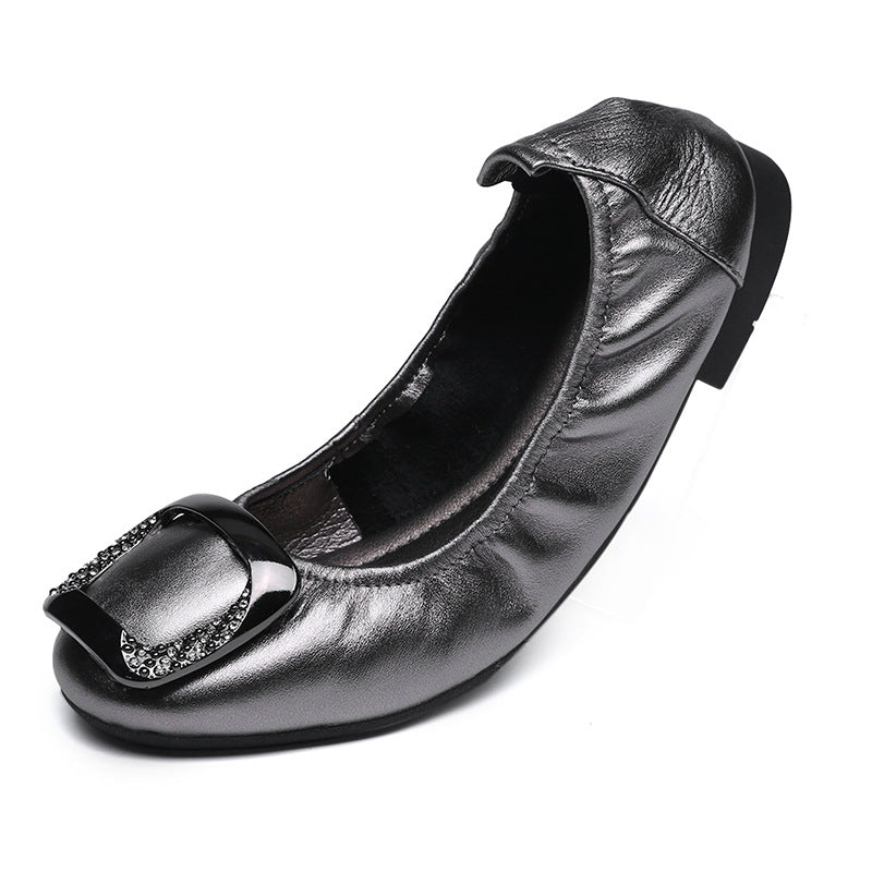 Women's Low-cut Pumps Mother Leap Moon Oversized Foldable Ballet Women's Fashion Shoes