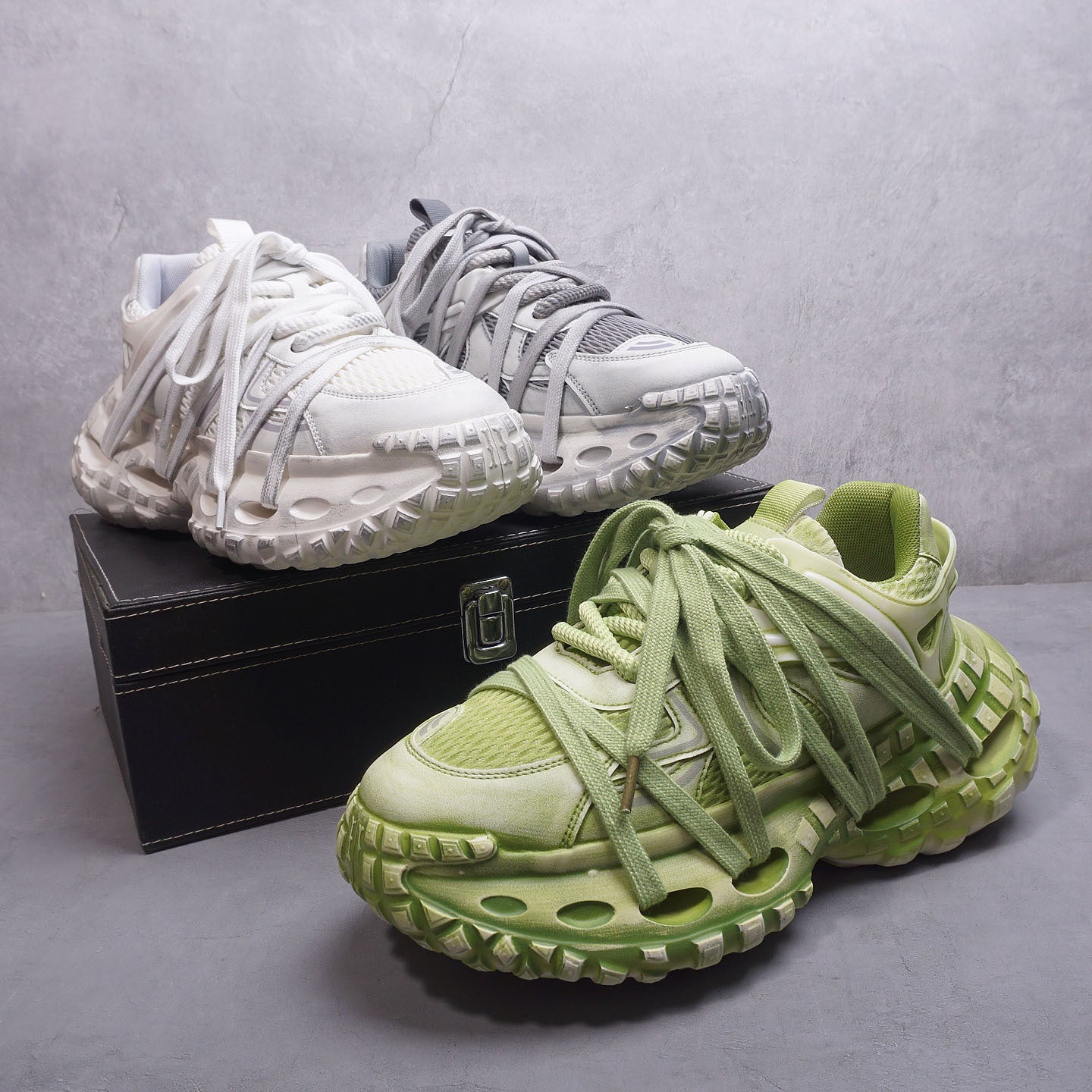 Men's Super Hot Dad Fashion Niche Platform Inner Men's Sports Shoes