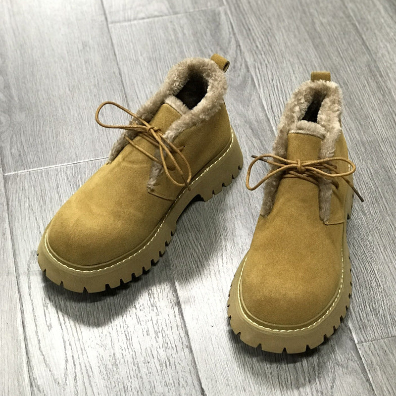 Men's Martin Platform Height Increasing British Worker Big Men's Shoes