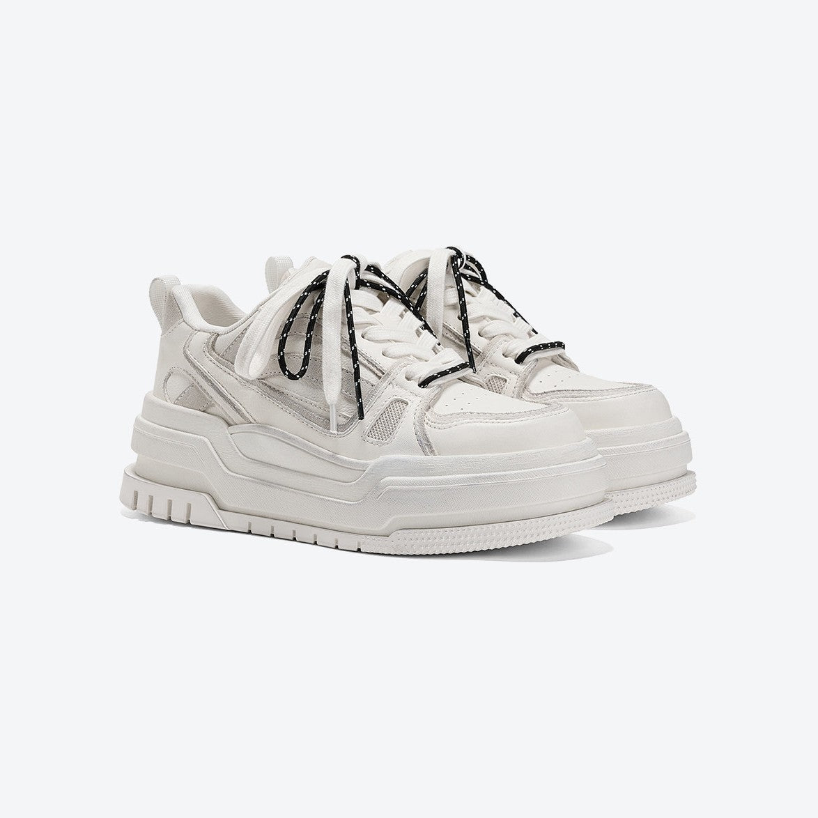 Women's Of Order World Spring Small Thick-soled Genuine Personality Contrast Sneakers