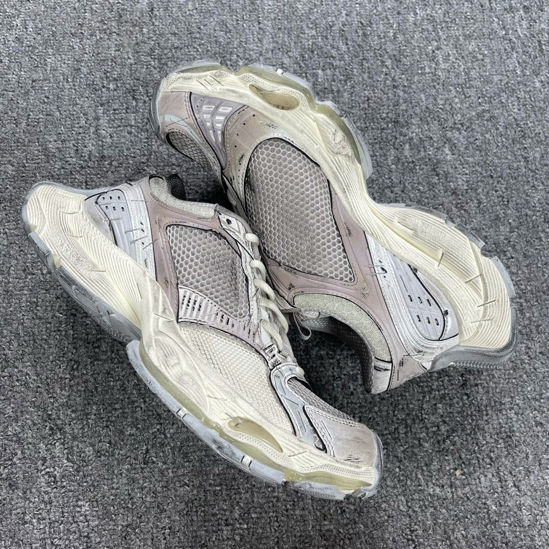 Ding Paris Irregular Mesh Thick Bottom Retro Distressed Stapler Men's Sports Shoes